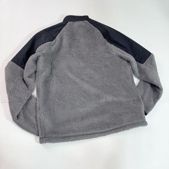Outerknown Jacket Mens 1/4 Zip Sherpa Skyline Fleece Pullover Gray Medium new - Picture 9 of 10